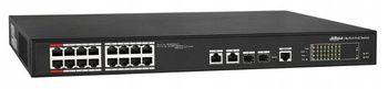 Switch PoE Dahua PFS4218-16ET-240-V3 16 portowy 240W SFP