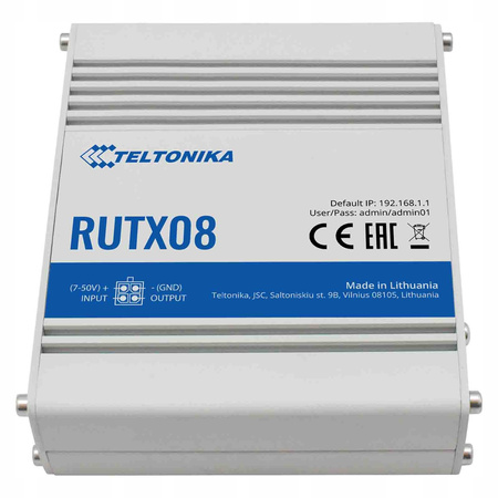 TELTONIKA Router RUTX08 3xLAN, 1xWAN, USB