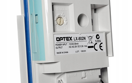 Czujka OPTEX LX-802 PIR zewnętrzna IP54 kurtynowa do 24m PET zwierzęta