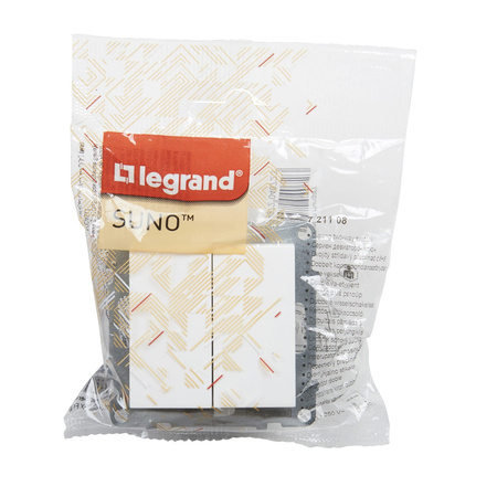 LEGRAND Suno BIAŁY Łącznik schodowy podwójny 721108