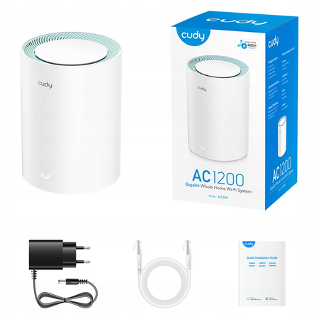 Router CUDY M1300(1-Pack) | Mesh, WiFi 5, 2,4GHz/5GHz, Gigabit