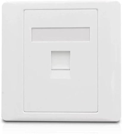 1 port panel pod gniazdo RJ45 86x86mm