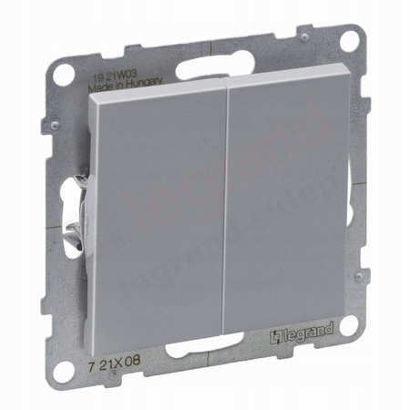 LEGRAND Suno ALUMINIUM Łącznik schodowy podwójny 721308