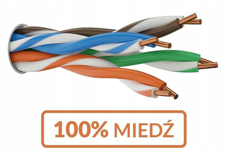 Kabel F/UTP kat 5e zew. PE ROHS ALANTEC 1m