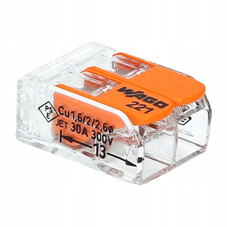 WAGO SZYBKOZŁĄCZKA 2x0,5-6mm2 221-612 1 SZT