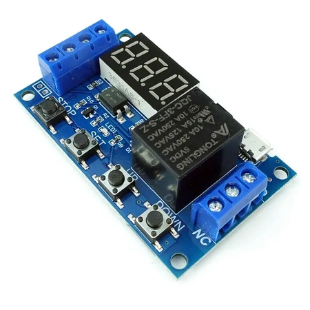 Przekaźnik czasowy 9 trybów 12V LCD