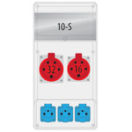 Rozdzielnica Pawbol R-BOX B.SLIM-10S-7BR 1x32A/5P 1x16A/5P 3x16A/250V 10mod