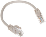 Patchcord UTP kat.5  0.2m SZARY