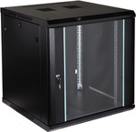 Rack 19 Szafa wisząca 12U 600x600 CZARNA/Blue