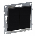 LEGRAND Suno CZARNY Łącznik schodowy podwójny 721408