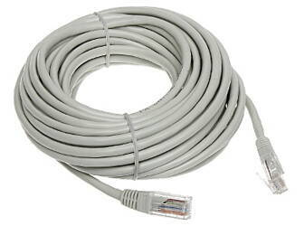 Patchcord UTP kat.5 10m SZARY