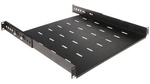 Rack 19 Półka 1U L450 REGULOWANA CZARNA