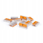 WAGO SZYBKOZŁĄCZKA Złączka UNIWERSALNA DRUT/LINKA 5x0,20-4mm² 221-415 25SZT