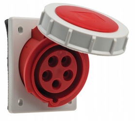 Gniazdo siłowe tablicowe 16A 5P 400V IP67 Pawbol B.1905 hermetyczne