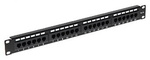Rack 19 Patch panel 1U  UTP Cat.5e 24 portów PP24
