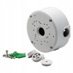 Puszka montażowa do kamer, uchwyt do kamer, uniwersalna 125x52mm, biała