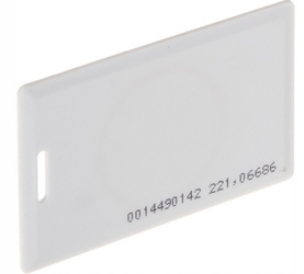 Karta 125kHz S0102N   1 8mm biała +NR +OTWÓR