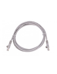 Patchcord SF/UTP kat.5 1m SZARY