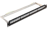 Rack 19 Patch panel KEYSTONE 24 portowy ekran