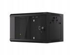 Rack 19 Szafa wisząca 6U 600x450x370 do zł CZARN