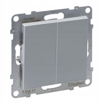 LEGRAND Suno ALUMINIUM Przycisk podwójny 721317