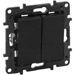 LEGRAND Niloe Step CZARNY Łącznik podwójny świecznikowy 863505