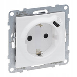 LEGRAND Suno BIAŁE Gniazdo zasilające + USB-C 721129