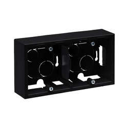 LEGRAND Suno CZARNA Puszka natynkowa podwójna 721495