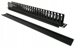 Rack 19 Organizator kabli 1U zamknięty