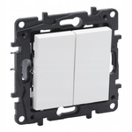 LEGRAND Niloe Step BIAŁY Łącznik podwójny świecznikowy 863105 zwierny