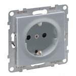 LEGRAND Suno ALUMINIUM Gniazdo zasilające pojedyncze Schuko 721320