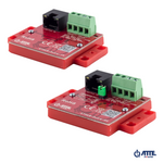 Zestaw do transmisji LAN 10Mbps + PoE po 2 żyłach ETH10-2WIRE-A-SET