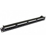 Rack 19 Patch panel 1U  UTP Cat.5e 24 portów