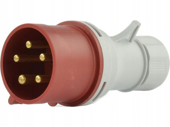Wtyczka siłowa przenośna 16A 5P 400V IP44 Pawbol B.1030