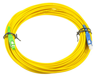 Patchcord SC/APC-SC/UPC SM simplex 10m G652.D