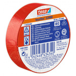 Taśma izolacyjna TESA 10m x 15mm CZERWONA 53988-00020-00