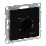 LEGRAND Suno CZARNY Termostat do ogrzewania podłogowego 10-60 °C 721437
